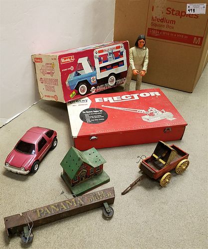 BOX BOXED BUDDY L DELIVERY TRUCK + ERECTOR SET ETC