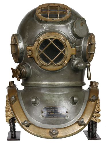 US Navy Mark V DESCO 1945 Diving Helmet