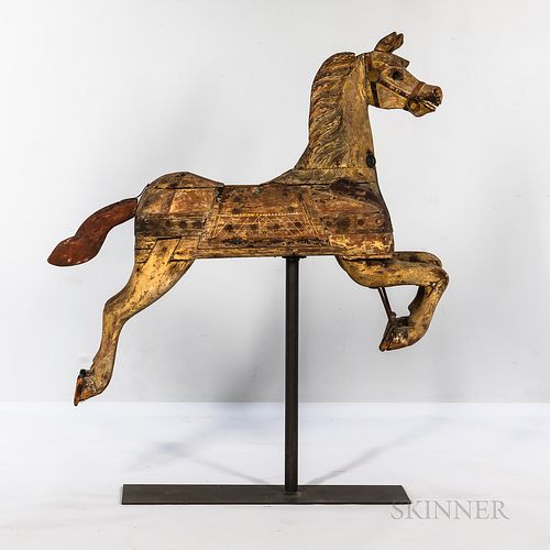 Carved and Painted Carousel Horse