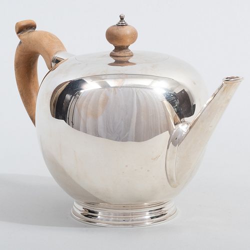 Asprey & Co. Silver Bullet Form Teapot 