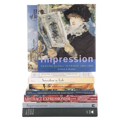 Libros sobre Surrealismo e Impresionismo. Realism, Rationalism, Surrealism Art between the Wars / Women Artist...Piezas: 9.