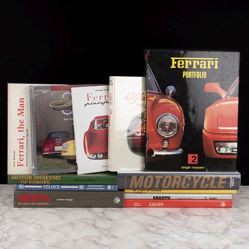 Libros sobre automoviles. Abarth. Fiat, Simca, Porsche, Streert, Racing, Record / Abarth, the man, te machines. Piezas: 12.
