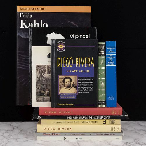 Libros Sobre Frida Kahlo y Diego Rivera. Diego Rivera a Retrospective / Diego Rivera y la Arquitectura Mexicana. Pzs: 11.