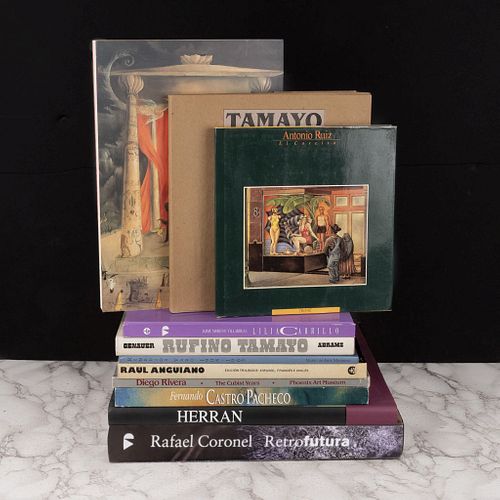 Libros sobre Artistas Mexicanos. Rufino Tamayo / Leonora Carrington. Una retrospectiva / Herrán. Piezas: 11.