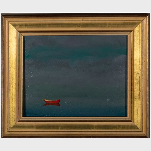 Attributed to Robert Stark (1933-2014): Red Boat