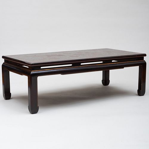 Asian Inspired Polychrome and Parcel-Gilt Low Table