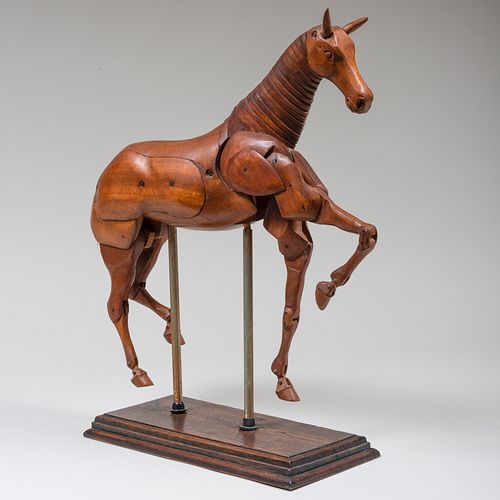 Articulated Wood Model of a Horse