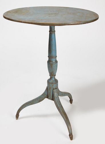 Spade Foot Painted Candlestand
