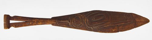 Northwest Coast Native Carved Paddle