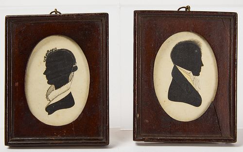 Pair of Silhouette Portraits