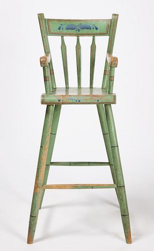 Painted Arrow Back Windsor High-Chair