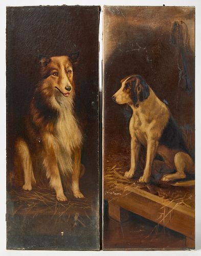 Pair of Dog Portraits