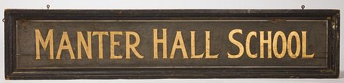 Manter Hall School Sign