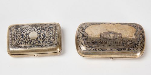 Two Silver Boxes - 1874 and 1893