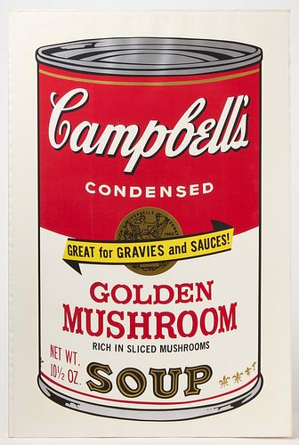 Andy Warhol "Golden Mushroom" Soup Can