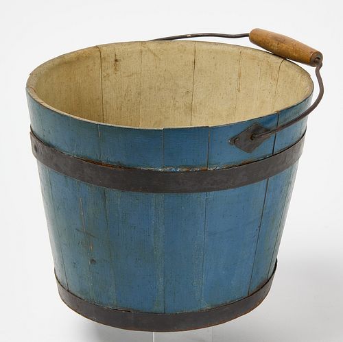 Fine Shaker Bucket in Original Blue Paint