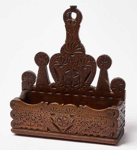Early Carved Wall Box