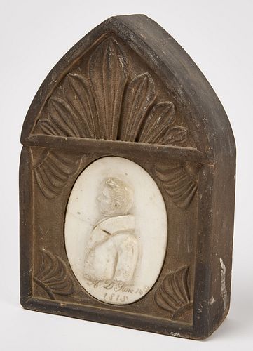 Carved Stone Portrait Memorial 1816