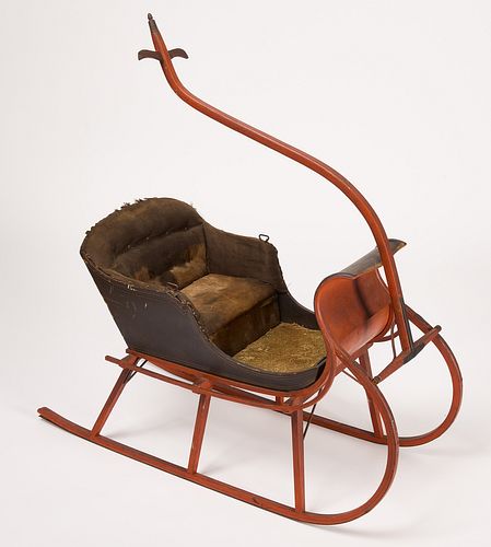 Fine Painted Child's Sleigh