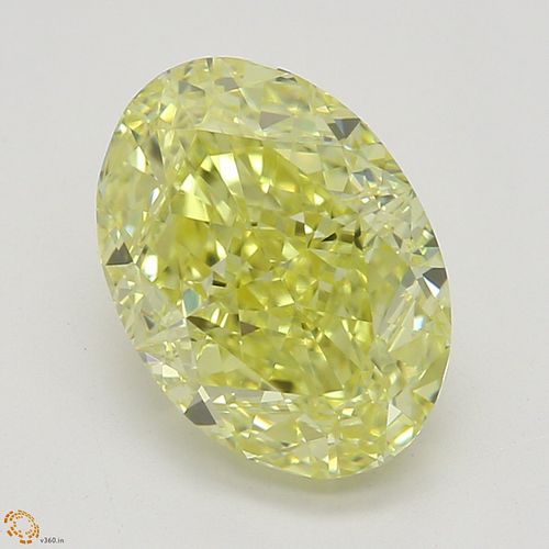 1.60 ct, Natural Fancy Intense Yellow Even Color, VVS1, Oval cut Diamond (GIA Graded), Appraised Value: $58,800 