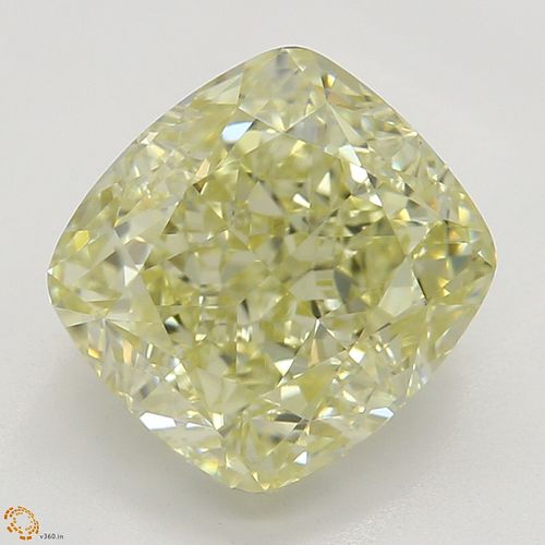 2.03 ct, Natural Fancy Light Yellow Even Color, VS1, Cushion cut Diamond (GIA Graded), Appraised Value: $28,800 