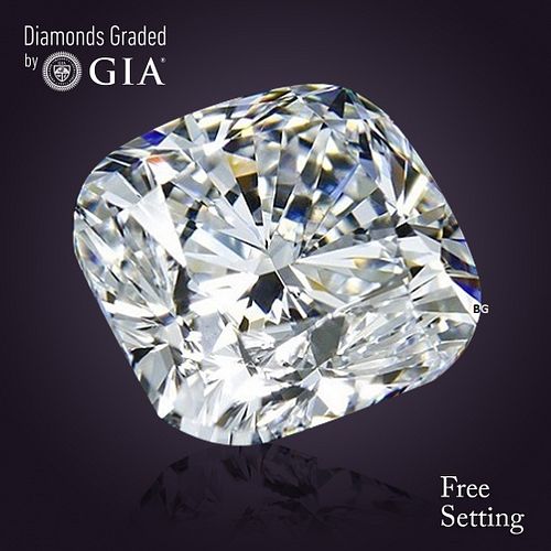 1.80 ct, F/IF, Cushion cut GIA Graded Diamond. Appraised Value: $58,000 