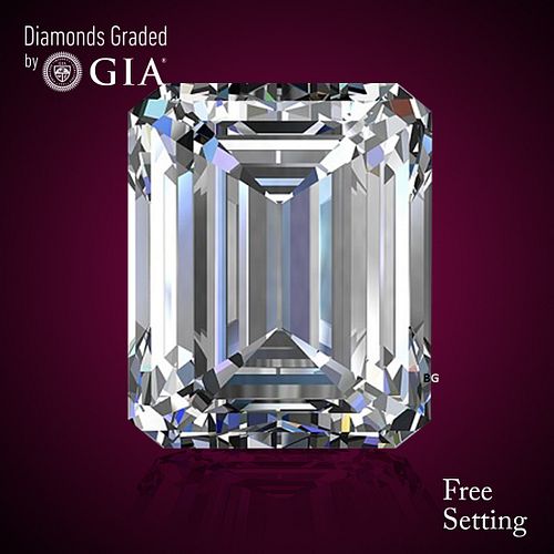 2.08 ct, E/VVS1, Emerald cut GIA Graded Diamond. Appraised Value: $98,200 