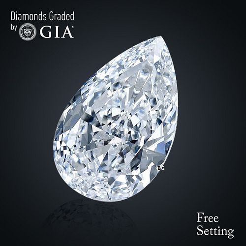 3.01 ct, D/VVS1, Pear cut GIA Graded Diamond. Appraised Value: $274,600 