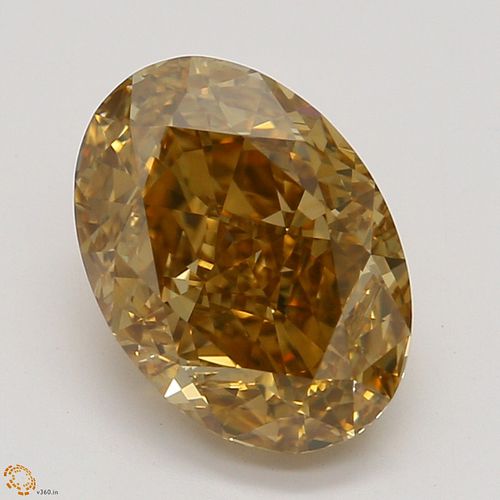 1.52 ct, Natural Fancy Deep Brownish Yellowish Orange Even Color, VVS1, Oval cut Diamond (GIA Graded), Appraised Value: $21,000 