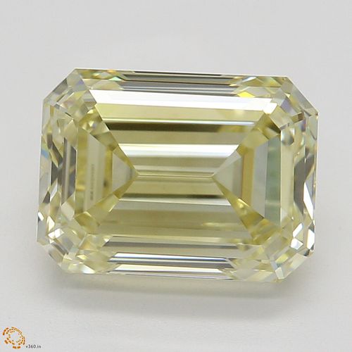 2.01 ct, Natural Fancy Light Brownish Yellow Even Color, VVS2, Emerald cut Diamond (GIA Graded), Appraised Value: $30,500 