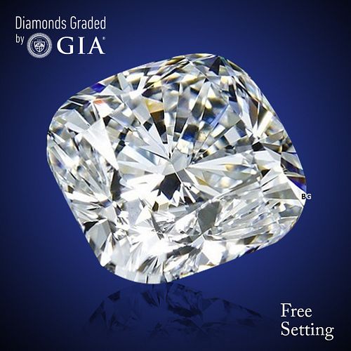 1.50 ct, E/VVS2, Cushion cut GIA Graded Diamond. Appraised Value: $45,900 