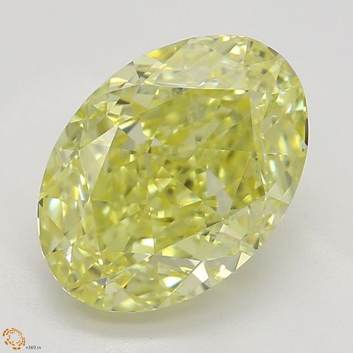1.90 ct, Natural Fancy Intense Yellow Even Color, SI1, Oval cut Diamond (GIA Graded), Appraised Value: $68,400 
