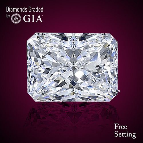 3.01 ct, F/VS2, Radiant cut GIA Graded Diamond. Appraised Value: $152,300 