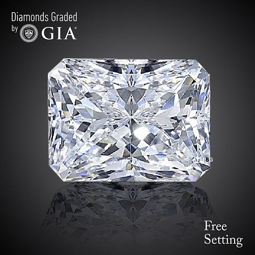 3.01 ct, D/VS2, Radiant cut GIA Graded Diamond. Appraised Value: $182,800 
