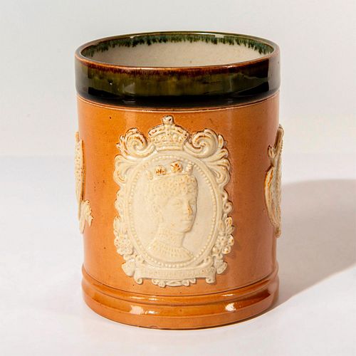 Royal Doulton Stoneware Cup, 1911 King and Queen Coronation