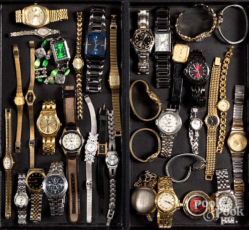 Group of wristwatches.