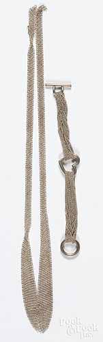 Tiffany & Co. sterling bracelet, and a necklace