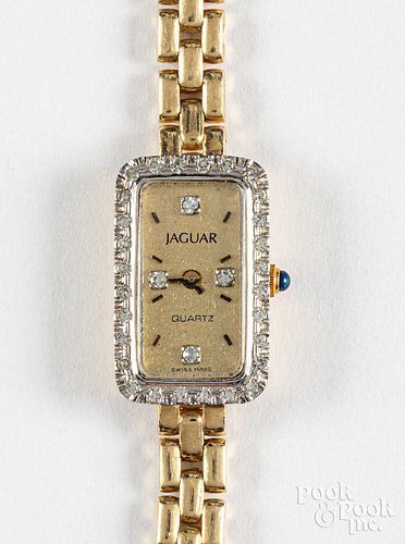 Jaguar 14K gold ladies wristwatch