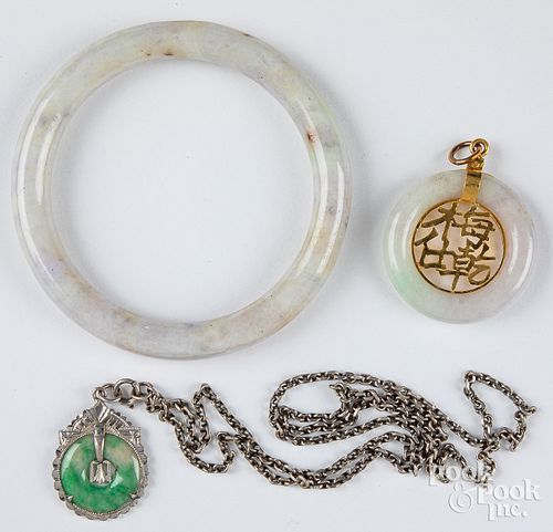 Chinese jade, gold, and silver jewelry