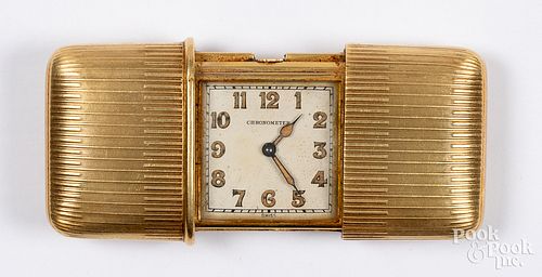 Movado 18K gold purse watch