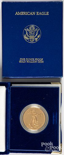 Fine American Eagle gold coin, 1 ozt.