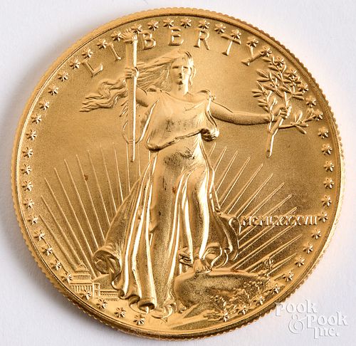 Fine American Eagle gold coin, 1 ozt.