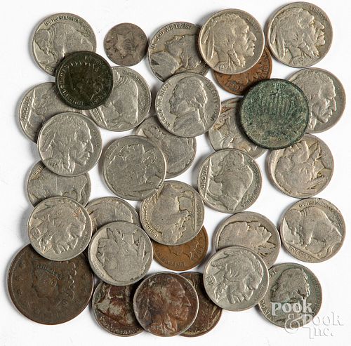Group of US coins