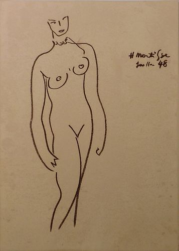 Henri Matisse, Manner of / Attributed: Femme Nu