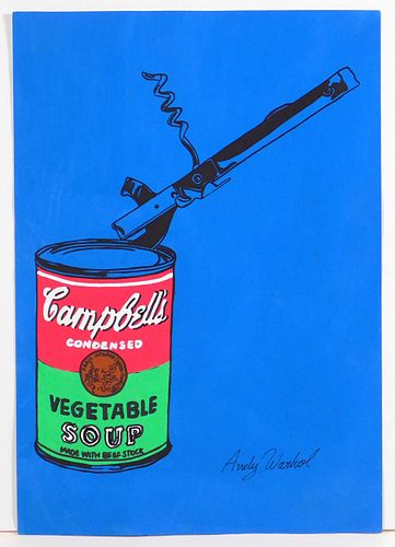 Andy Warhol, Manner of: Campbell Can with Can Opener