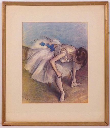 Edgar Degas: Dancer Tying Her Shoes
