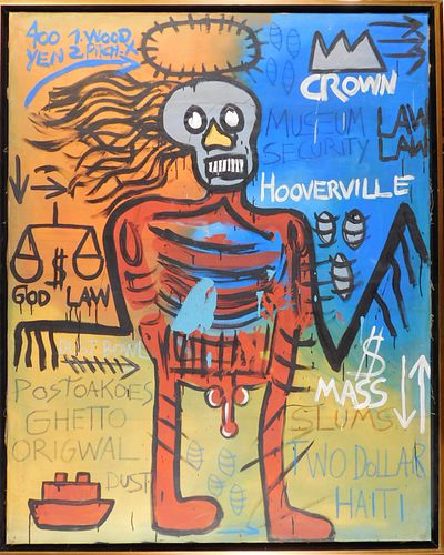 Jean-Michel Basquiat,  Attributed: Demon Figure (Demon Greed)