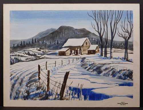Howard Besnia:  Three Plein Air Watercolors of Maine