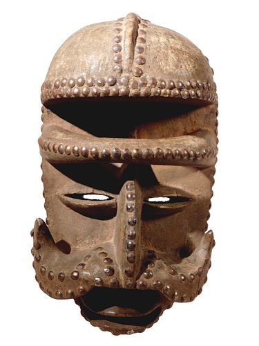  African Abstracted Bete Gre Mask. 1885