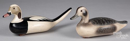 Pair of Arthur J. Birdsall squaw duck decoys